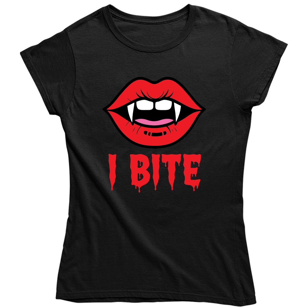 Vampire I Bite! Ladies T Shirt Vampire I Bite! Ladies T Shirt