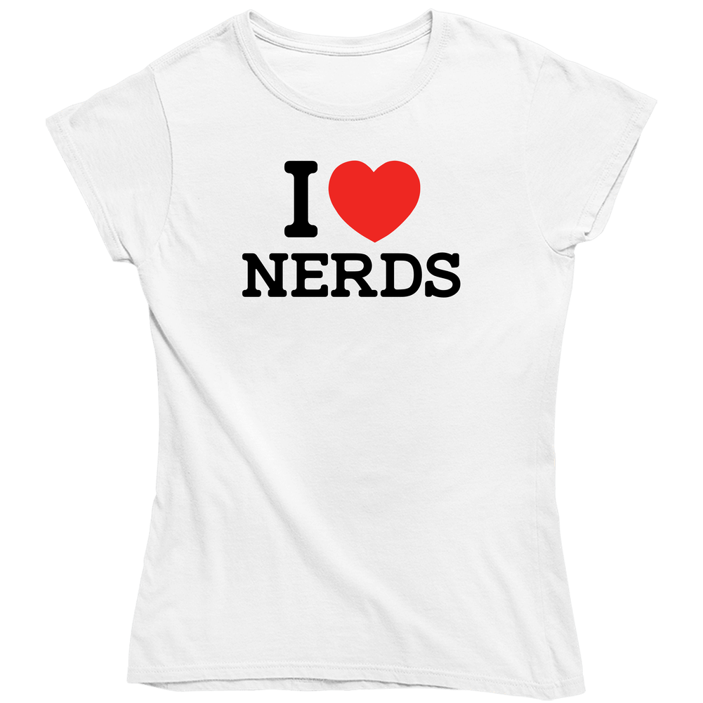 I Heart Nerds Ladies T Shirt