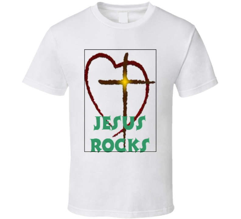 Jesus Roc- Grn T Shirt
