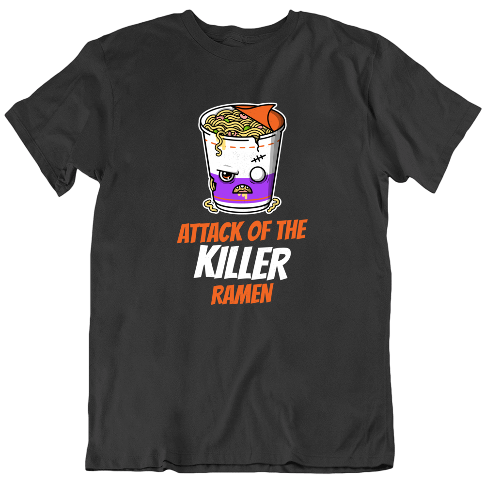 Attack Of The Killer Ramen Tomatoes Horror Halloween Japan Noddles Funny T Shirt Attack Of The Killer Ramen Tomatoes Horror Halloween Japan Noddles Funny T Shirt