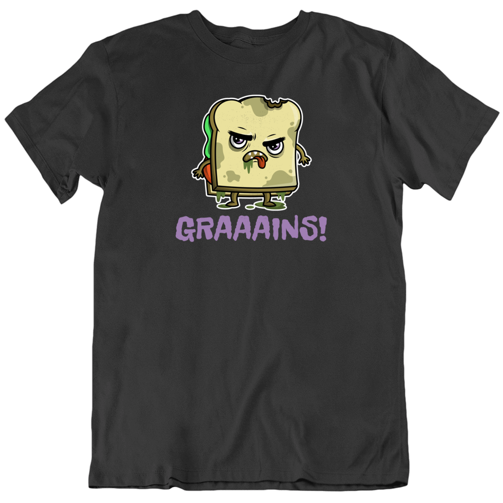 Brains Grains Horror Food Funny Diet Zombie Undead T Shirt Brains Grains Horror Food Funny Diet Zombie Undead T Shirt
