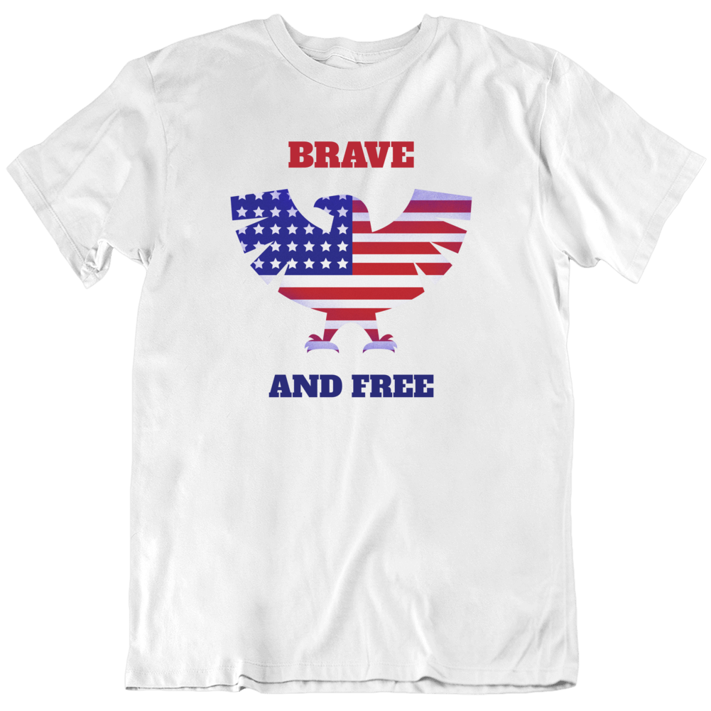 Home Of The Brave And Free Patriotic American Bald Eagle President T Shirt Home Of The Brave And Free Patriotic American Bald Eagle President T Shirt