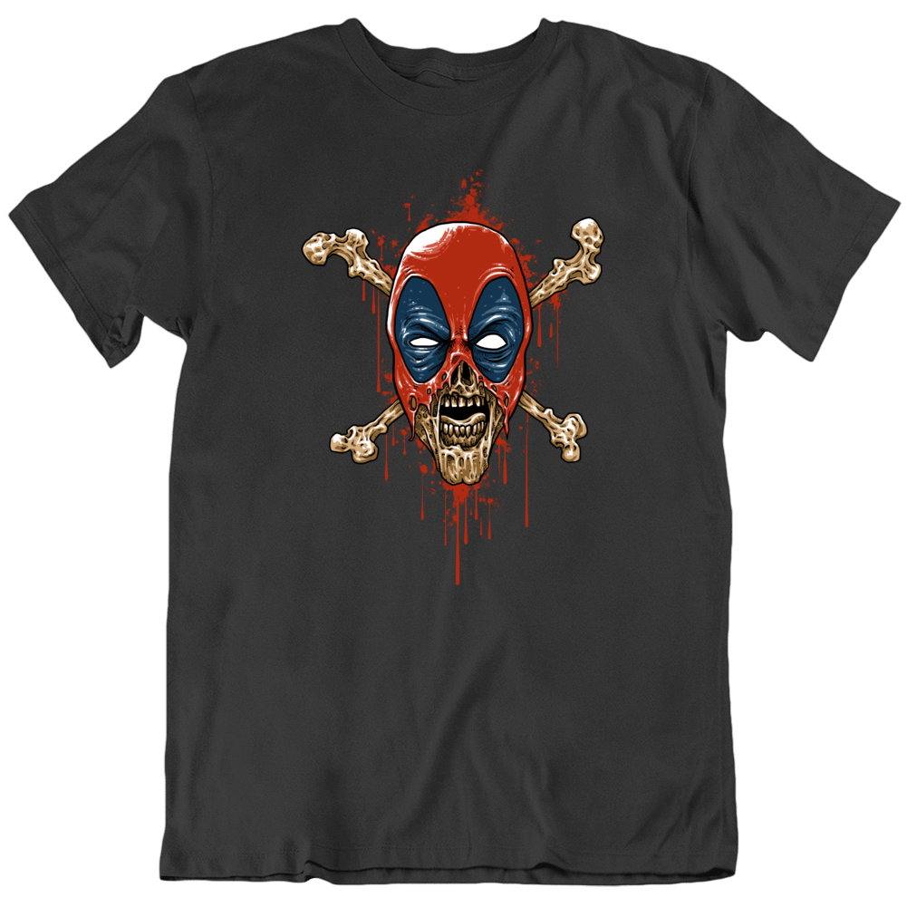 Deadpool Skull And Cross Bone Superhero Pirate Blood Funny T Shirt Deadpool Skull And Cross Bone Superhero Pirate Blood Funny T Shirt