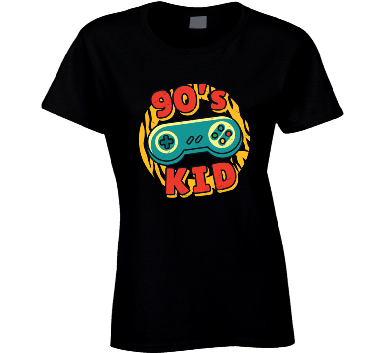 90's Kid 1990's Video Games Gamer Retro Nintendo Gaming Geek Ladies T Shirt 90's Kid 1990's Video Games Gamer Retro Nintendo Gaming Geek Ladies T Shirt
