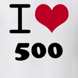I Love 500 Popular Card Game Classic Heart T Shirt 18971135