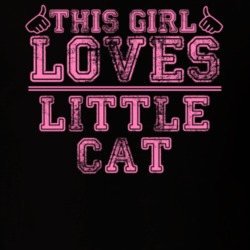 This Girl Loves Little Cat Popular Card Games Distressed Style T Shirt 18986877