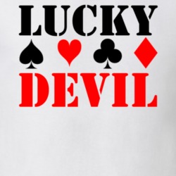 Lucky Devil Card Suits Funny Poker Player Casino Gambler T Shirt 19061201