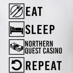 Eat Sleep Gamble Repeat Northern Quest Casino Gambling T Shirt 19804566