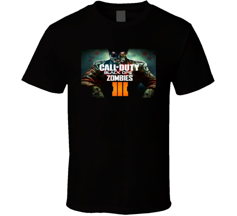 Call of Duty Black Ops Zombies III 3 Video Game T Shirt Call of Duty Black Ops Zombies III 3 Video Game T Shirt