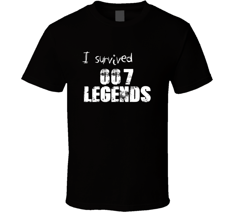 I Survived 007 Legends Xbox 360 Video Game T Shirt I Survived 007 Legends Xbox 360 Video Game T Shirt