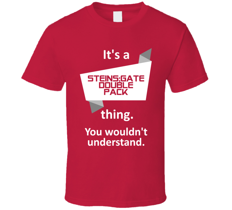 SteinsGate Double Pack Xbox 360 Video Game Its A Thing T Shirt SteinsGate Double Pack Xbox 360 Video Game Its A Thing T Shirt