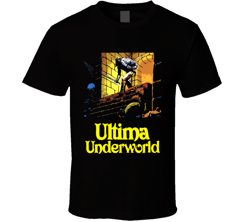 Ultima Underworld Video Game Rpg Crpg Fantasy Art Black T Shirt Ultima Underworld Video Game Rpg Crpg Fantasy Art Black T Shirt
