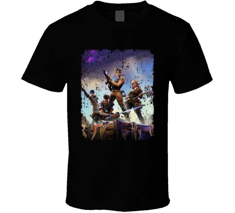 Fortnite Video Game Cover Art Online Shooter Distressed T Shirt Fortnite Video Game Cover Art Online Shooter Distressed T Shirt