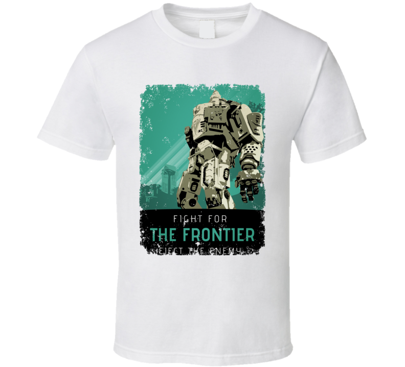 Titanfall 2 Video Game Fight Frontier Propaganda Poster Aged T Shirt Titanfall 2 Video Game Fight Frontier Propaganda Poster Aged T Shirt