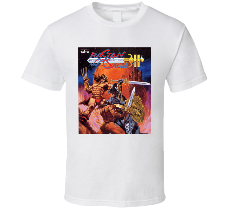 Rastan Saga 2 Nastar Retro Video Game Cover Art T Shirt Rastan Saga 2 Nastar Retro Video Game Cover Art T Shirt