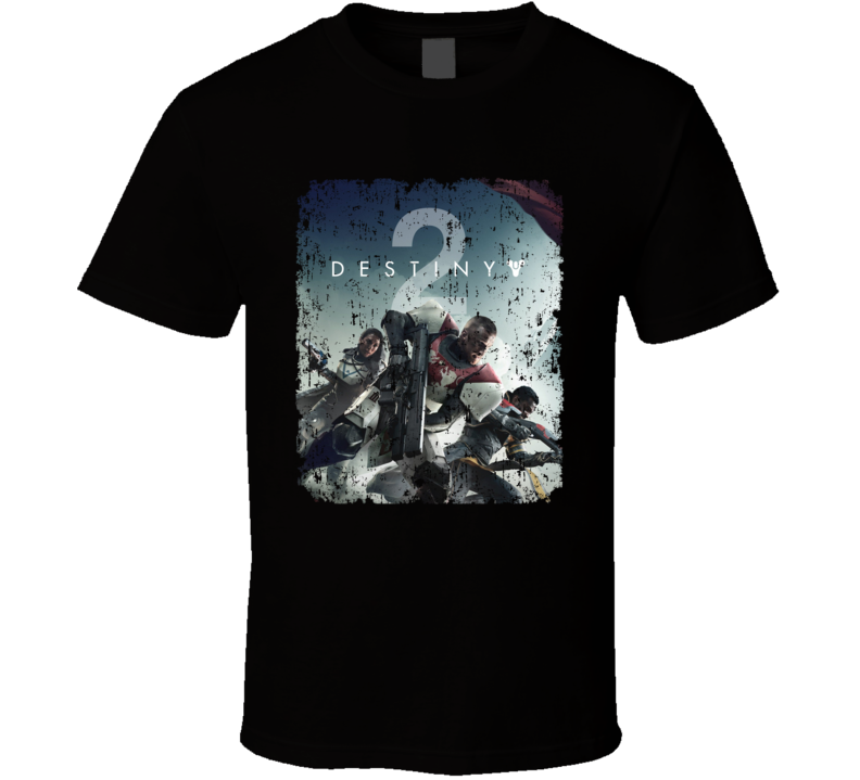 Destiny 2 Video Game Shooter Cover Aged T Shirt Destiny 2 Video Game Shooter Cover Aged T Shirt