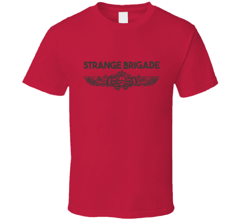 Strange Brigade Video Game Shooter Dark Grey Logo T Shirt Strange Brigade Video Game Shooter Dark Grey Logo T Shirt