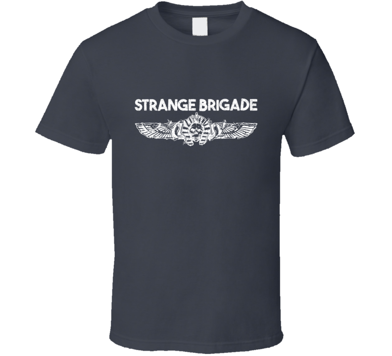 Strange Brigade Video Game Shooter White Logo T Shirt Strange Brigade Video Game Shooter White Logo T Shirt