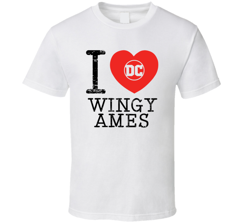 Wingy Ames I Love Heart Comic Books Super Hero Villain T Shirt Wingy Ames I Love Heart Comic Books Super Hero Villain T Shirt