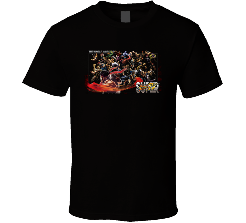 Super Street Fighter IV Video Game T Shirt Super Street Fighter IV Video Game T Shirt