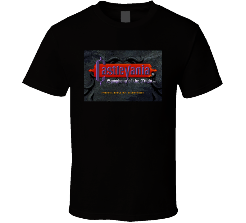 Castlevania Symphony of Night Video Game T Shirt Castlevania Symphony of Night Video Game T Shirt
