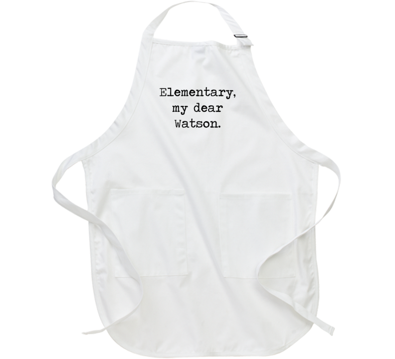 Adventures Of Sherlock Holmes Classic Movie Quote Apron Adventures Of Sherlock Holmes Classic Movie Quote Apron