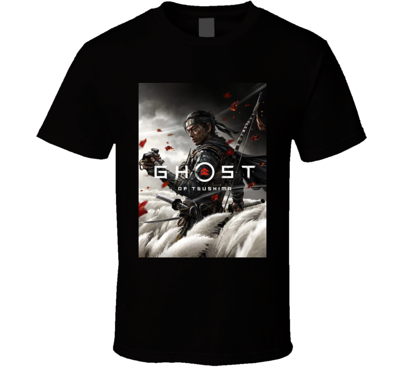 Ghost Of Tsushima Video Game Cover Art T Shirt Ghost Of Tsushima Video Game Cover Art T Shirt