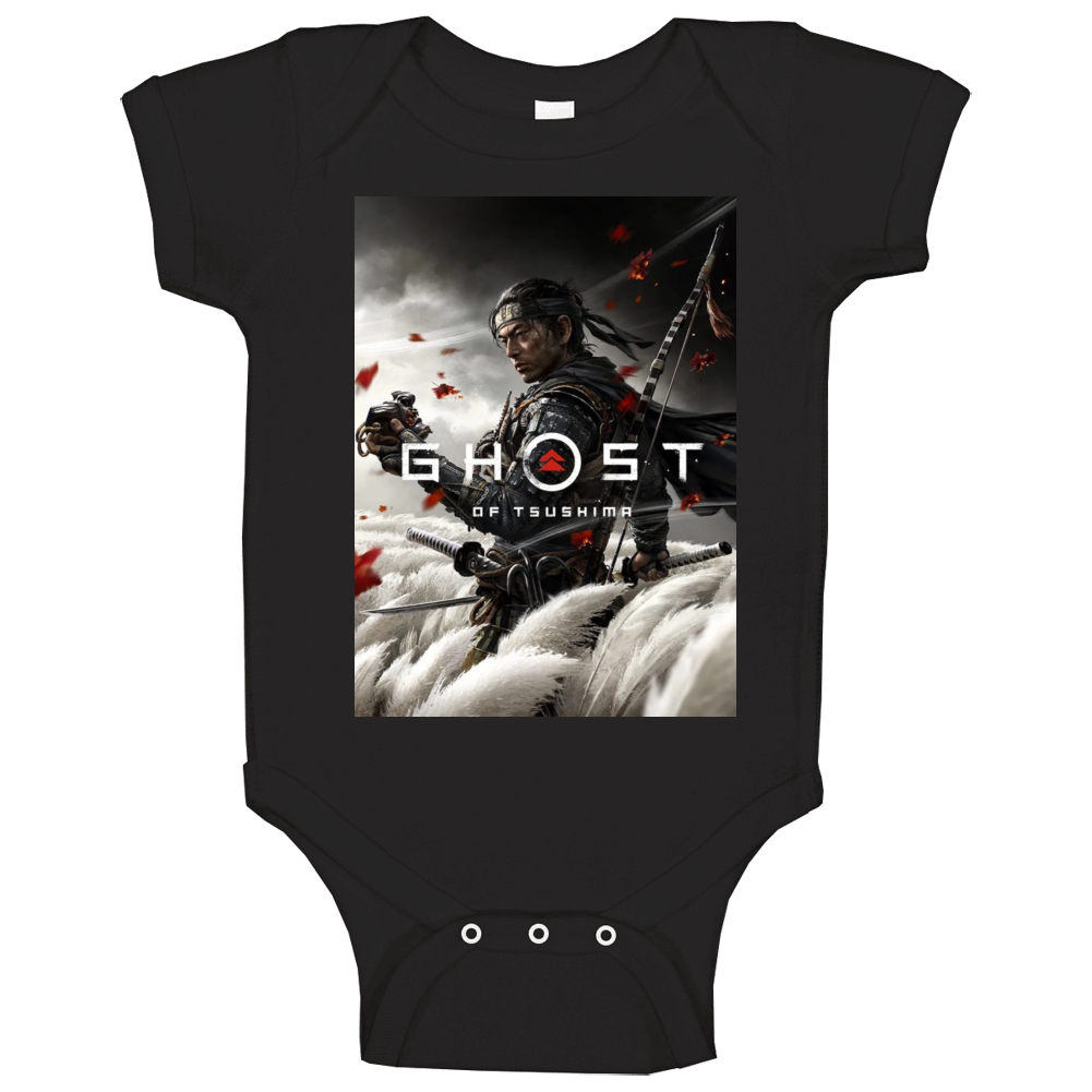 Ghost Of Tsushima Video Game Cover Art Baby One Piece Ghost Of Tsushima Video Game Cover Art Baby One Piece