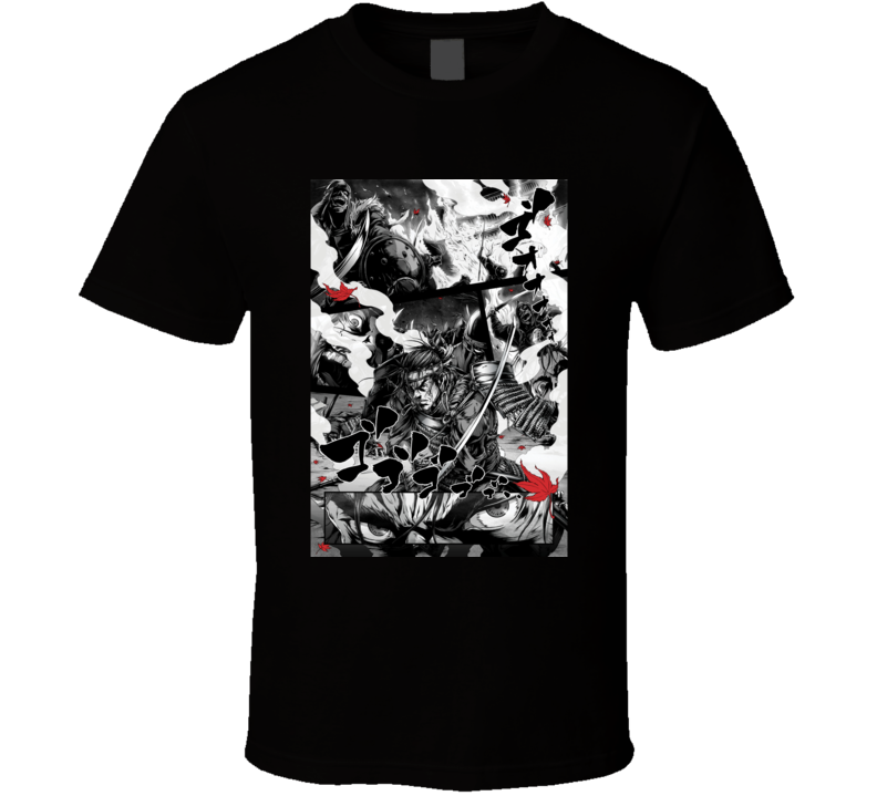 Ghost Of Tsushima Video Game Comic Art T Shirt Ghost Of Tsushima Video Game Comic Art T Shirt