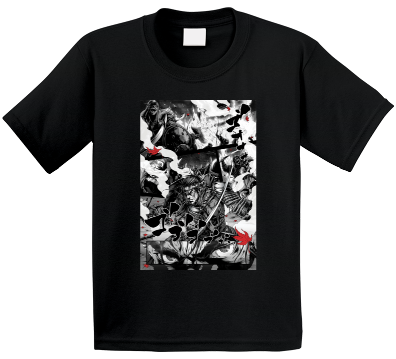 Ghost Of Tsushima Video Game Comic Art T Shirt Ghost Of Tsushima Video Game Comic Art T Shirt