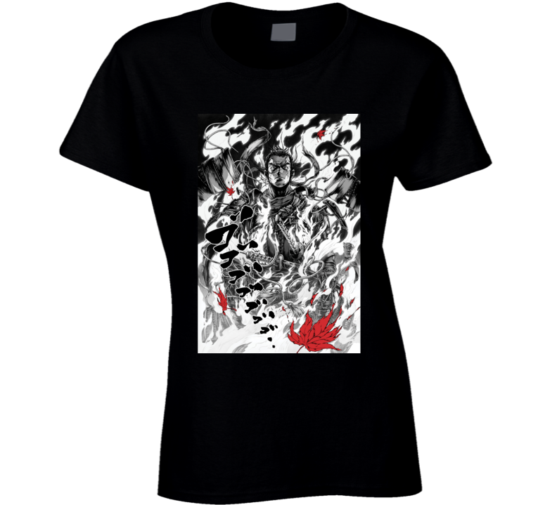 Ghost Of Tsushima Video Game Comic Art Page Ladies T Shirt Ghost Of Tsushima Video Game Comic Art Page Ladies T Shirt