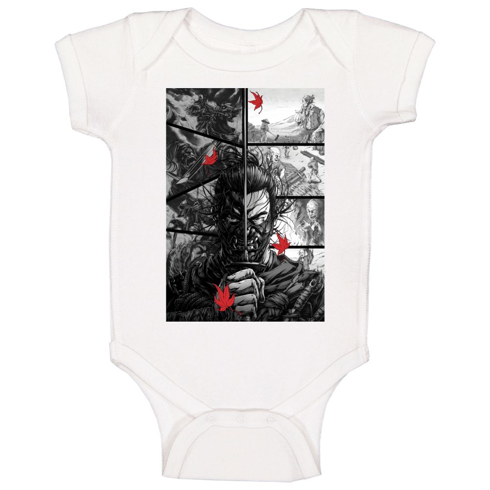 Ghost Of Tsushima Video Game Comic Page Art Baby One Piece Ghost Of Tsushima Video Game Comic Page Art Baby One Piece