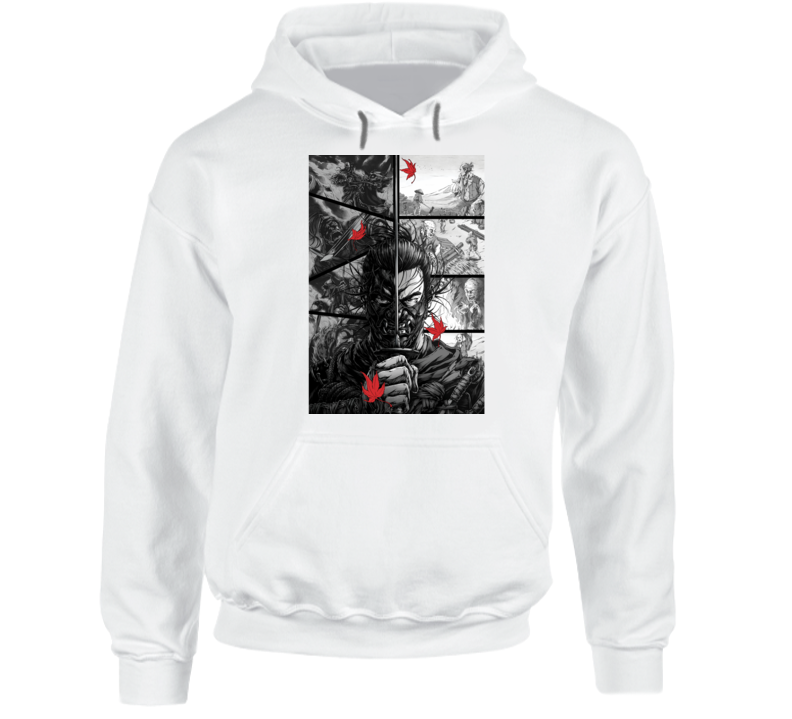 Ghost Of Tsushima Video Game Comic Page Art Hoodie Ghost Of Tsushima Video Game Comic Page Art Hoodie