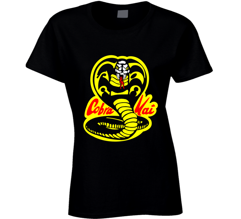 Cobra Kai Karate Kid Tv Show Movie Logo Ladies T Shirt Cobra Kai Karate Kid Tv Show Movie Logo Ladies T Shirt