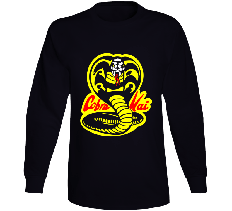 Cobra Kai Karate Kid Tv Show Movie Logo Long Sleeve T Shirt Cobra Kai Karate Kid Tv Show Movie Logo Long Sleeve T Shirt