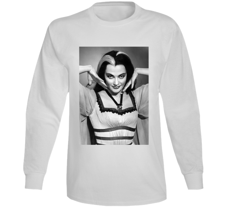 Lily Munster Photo Munsters Cult Tv Show Long Sleeve T Shirt Lily Munster Photo Munsters Cult Tv Show Long Sleeve T Shirt