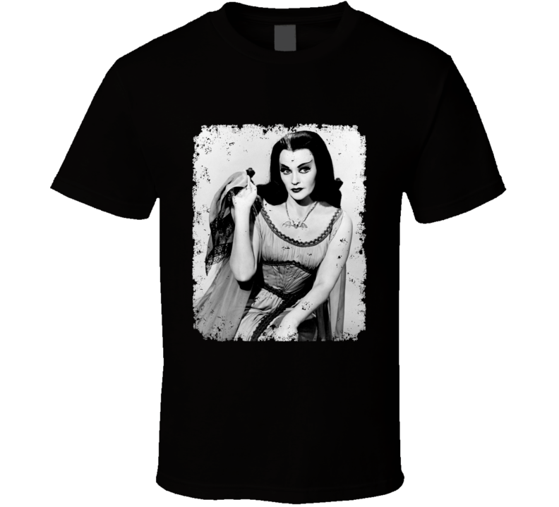 Lily Munster Distressed Retro Photo Munsters Tv Show T Shirt Lily Munster Distressed Retro Photo Munsters Tv Show T Shirt