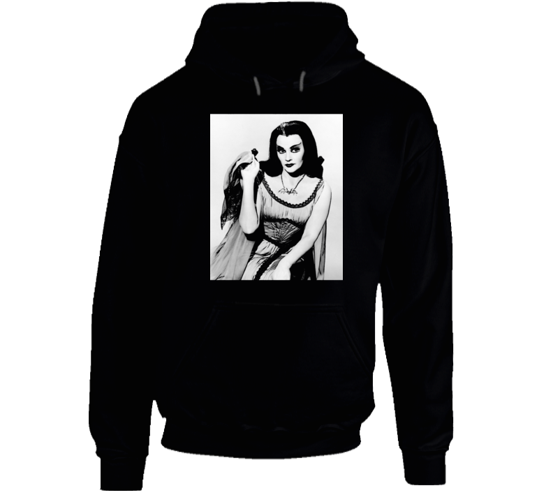 Lily Munster Photo Art Munsters Cult Tv Show Black Hoodie Lily Munster Photo Art Munsters Cult Tv Show Black Hoodie