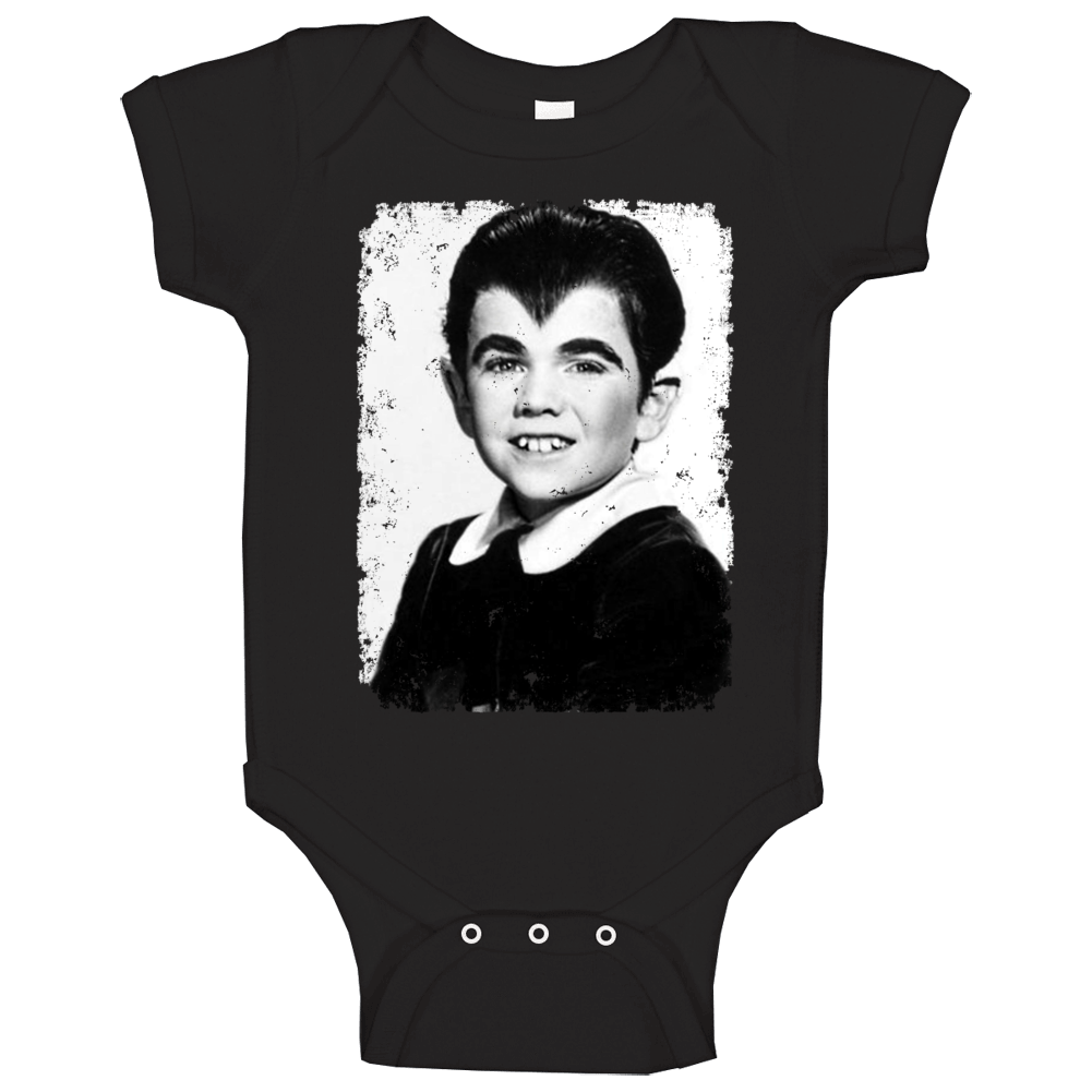 Eddie Munster Distressed Photo Munsters Cult Tv Show Baby One Piece Eddie Munster Distressed Photo Munsters Cult Tv Show Baby One Piece