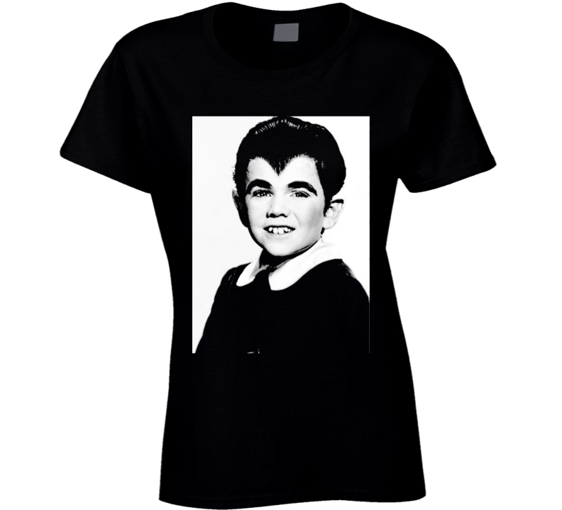 Eddie Munster Art Photo Munsters Cult Tv Show Black Ladies T Shirt Eddie Munster Art Photo Munsters Cult Tv Show Black Ladies T Shirt