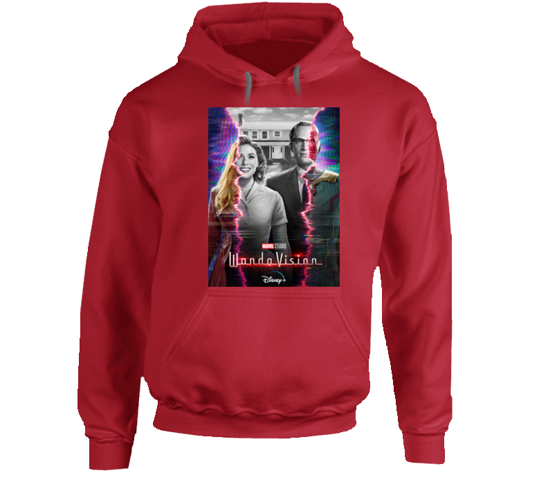 Wandavision Mcu Series Poster Scarlet Witch Vision Hoodie Wandavision Mcu Series Poster Scarlet Witch Vision Hoodie