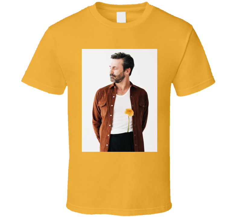 Jon Hamm Casual Photo Actor Flower T Shirt Jon Hamm Casual Photo Actor Flower T Shirt