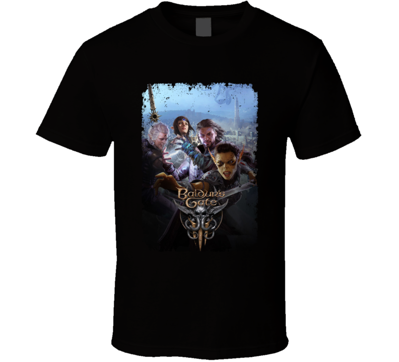 Baldurs Gate 3 Dnd Rpg Video Game Art Distressed T Shirt Baldurs Gate 3 Dnd Rpg Video Game Art Distressed T Shirt