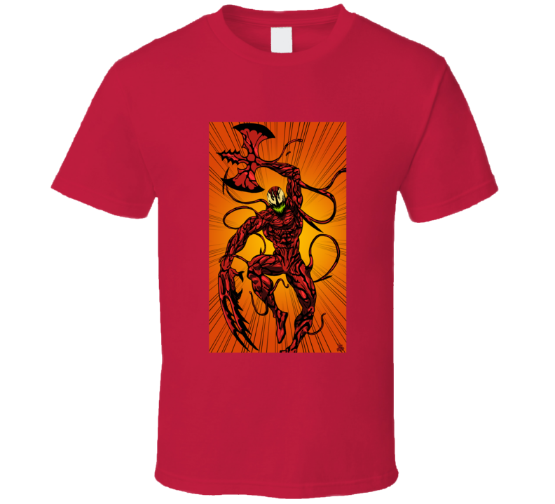Carnage Spiderman Comics Villain Art Symbiote T Shirt Carnage Spiderman Comics Villain Art Symbiote T Shirt