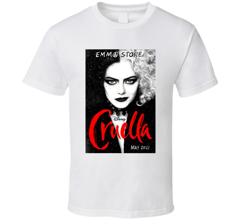 Cruella Deville Movie Poster Emma Stone T Shirt Cruella Deville Movie Poster Emma Stone T Shirt