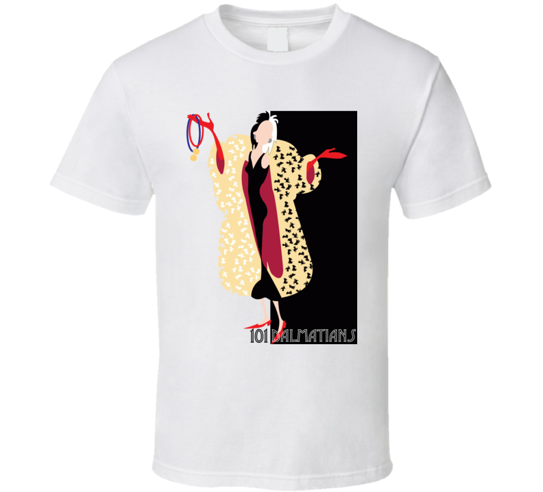 101 Dalmatians Cruella Deville Movie T Shirt 101 Dalmatians Cruella Deville Movie T Shirt