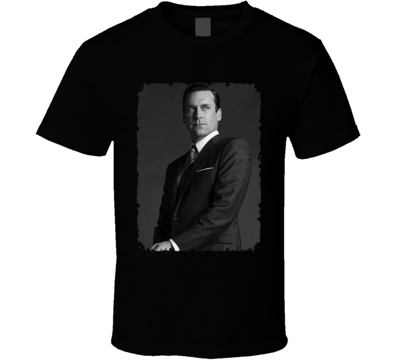 Jon Hamm Madmen Photo Actor Distressed T Shirt Jon Hamm Madmen Photo Actor Distressed T Shirt