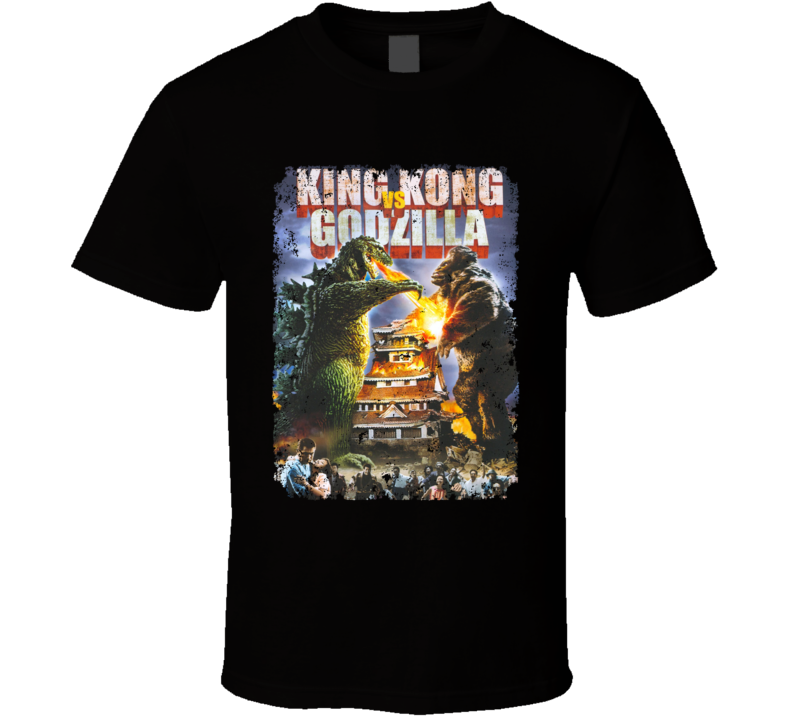 King Kong Vs Godzilla Cult Movie Classic Aged T Shirt King Kong Vs Godzilla Cult Movie Classic Aged T Shirt