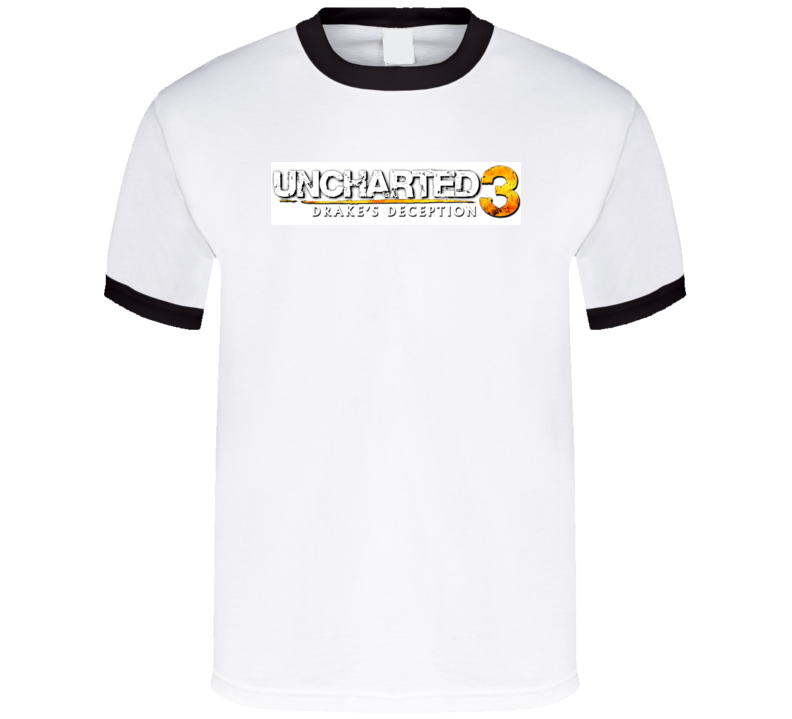 Uncharted 3 Logo Video Game T Shirt Uncharted 3 Logo Video Game T Shirt