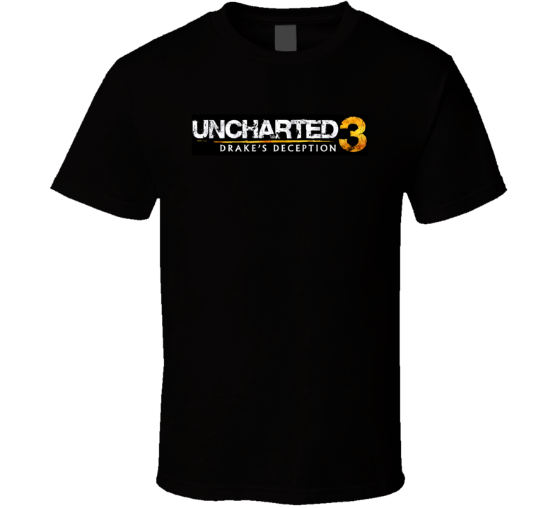 Uncharted 3 Logo Video Game T Shirt Uncharted 3 Logo Video Game T Shirt